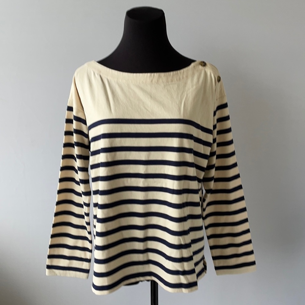 J. Crew Mariner cloth boat neck T-shirt